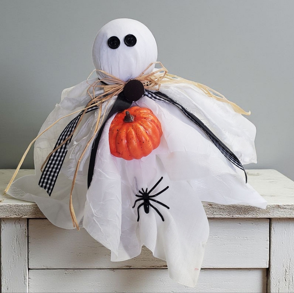 Halloween Bedspring Ghost Decor Shelf/ Table Homecrafted